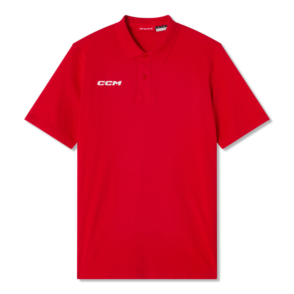 CCM Team Men's Red Polo Shirt