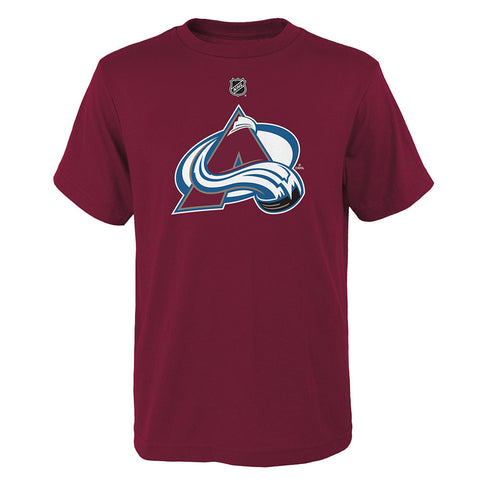 OUTERSTUFF COLORADO AVALANCHE PRIMARY LOGO YOUTH BURGANDY T SHIRT