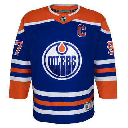 OUTERSTUFF EDMONTON OILERS CONNOR MCDAVID YOUTH PREMIER JERSEY