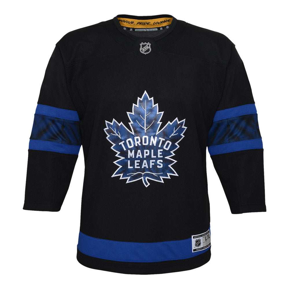OUTERSTUFF TORONTO MAPLE LEAFS AUSTON MATTHEWS TODDLER PREMIER BLACK THIRD JERSEY