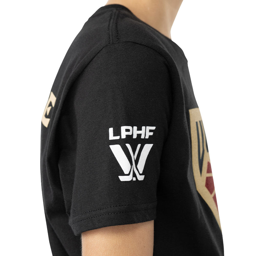 PWHL MONTREAL VICTOIRE YOUTH BLACK T SHIRT