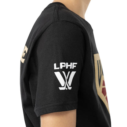 PWHL MONTREAL VICTOIRE YOUTH BLACK T SHIRT