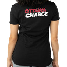 PWHL OTTAWA CHARGE WOMEN'S BLACK T SHIRT