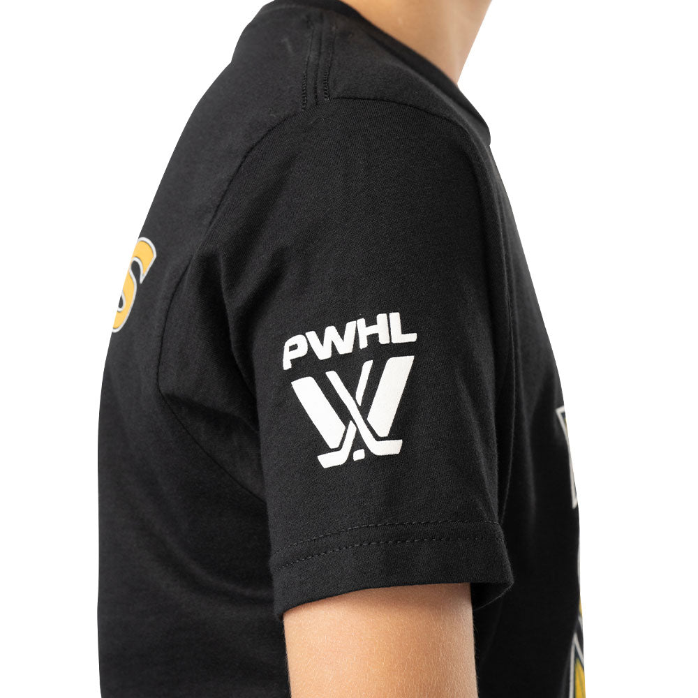 PWHL TORONTO SCEPTRES YOUTH BLACK T SHIRT
