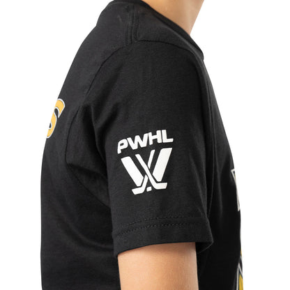 PWHL TORONTO SCEPTRES YOUTH BLACK T SHIRT