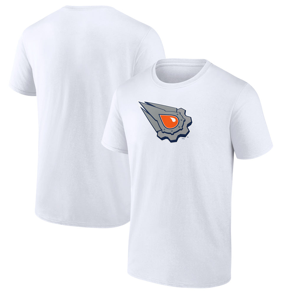 Edmonton Oilers Primary Logo Short Sleeve T-Shirt White