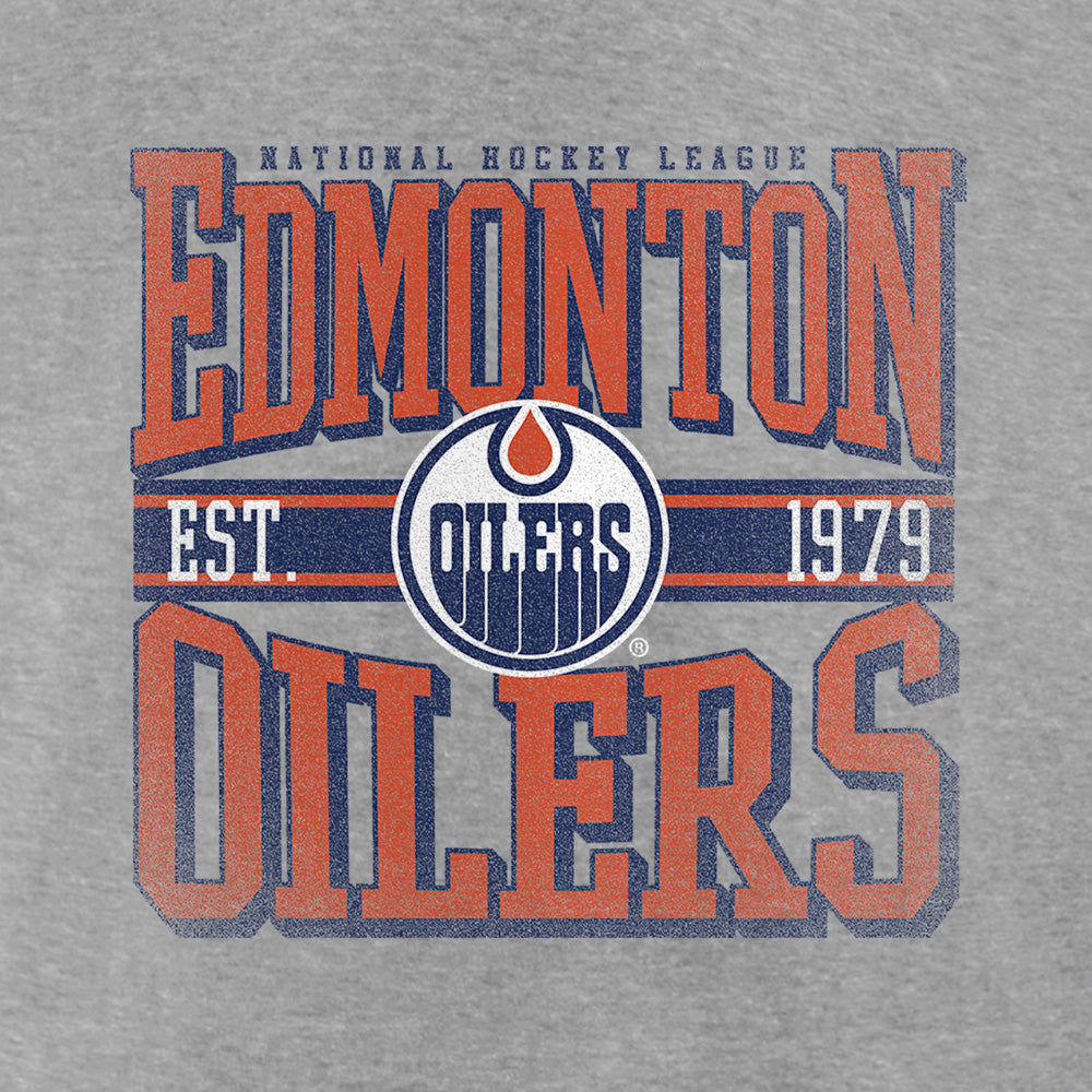 Fanatics Edmonton Oilers Adult Grey T Shirt