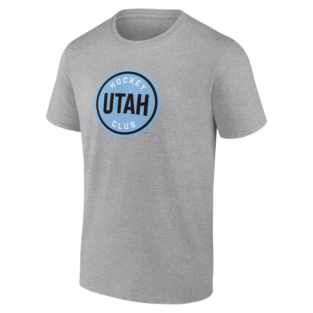 Fanatics Utah Hockey Club Primary Logo Men's Grey T Shirt