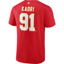 FANATICS CALGARY FLAMES NAZEM KADRI NAME AND NUMBER T SHIRT
