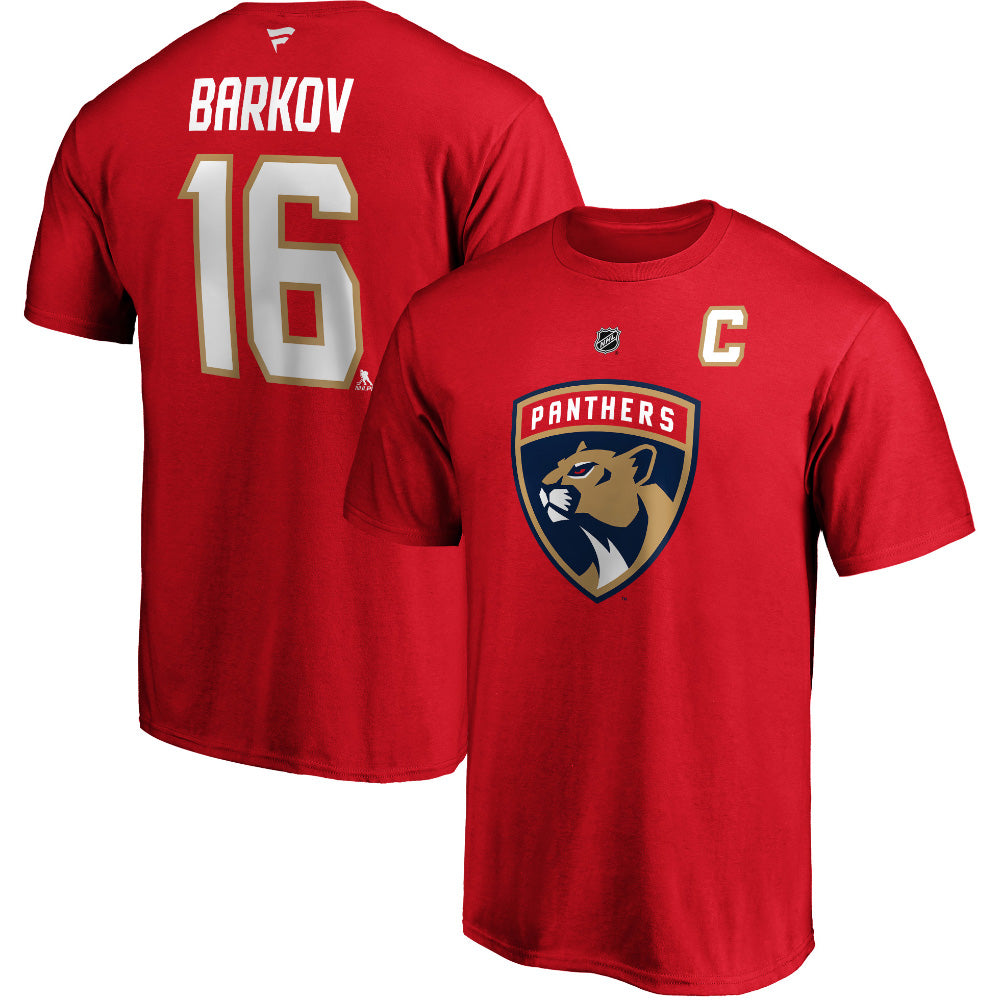 Florida Panthers Aleksander Barkov Player T-Shirt Red