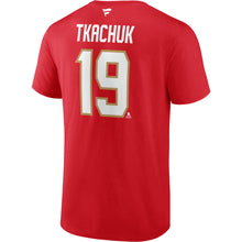 FANATICS FLORIDA PANTHER MATTHEW TKACHUK NAME AND NUMBER T SHIRT