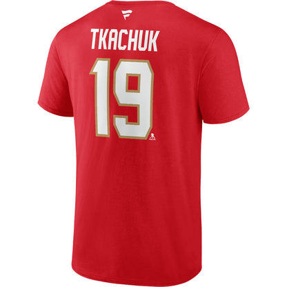 FANATICS FLORIDA PANTHER MATTHEW TKACHUK NAME AND NUMBER T SHIRT
