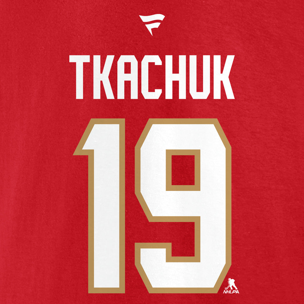 FANATICS FLORIDA PANTHER MATTHEW TKACHUK NAME AND NUMBER T SHIRT
