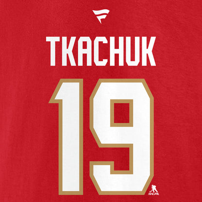 FANATICS FLORIDA PANTHER MATTHEW TKACHUK NAME AND NUMBER T SHIRT