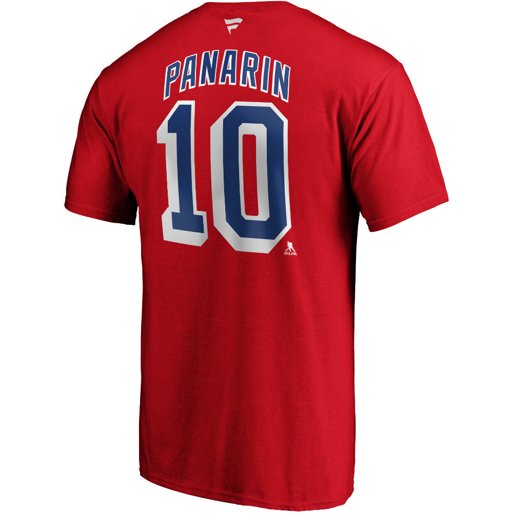  FANATICS NEW YORK RANGERS ARTEMI PANARIN NAME AND NUMBER T SHIRT