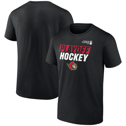 Fanatics Ottawa Senators 2025 Stanley Cup Playoffs Men's Black T Shirt