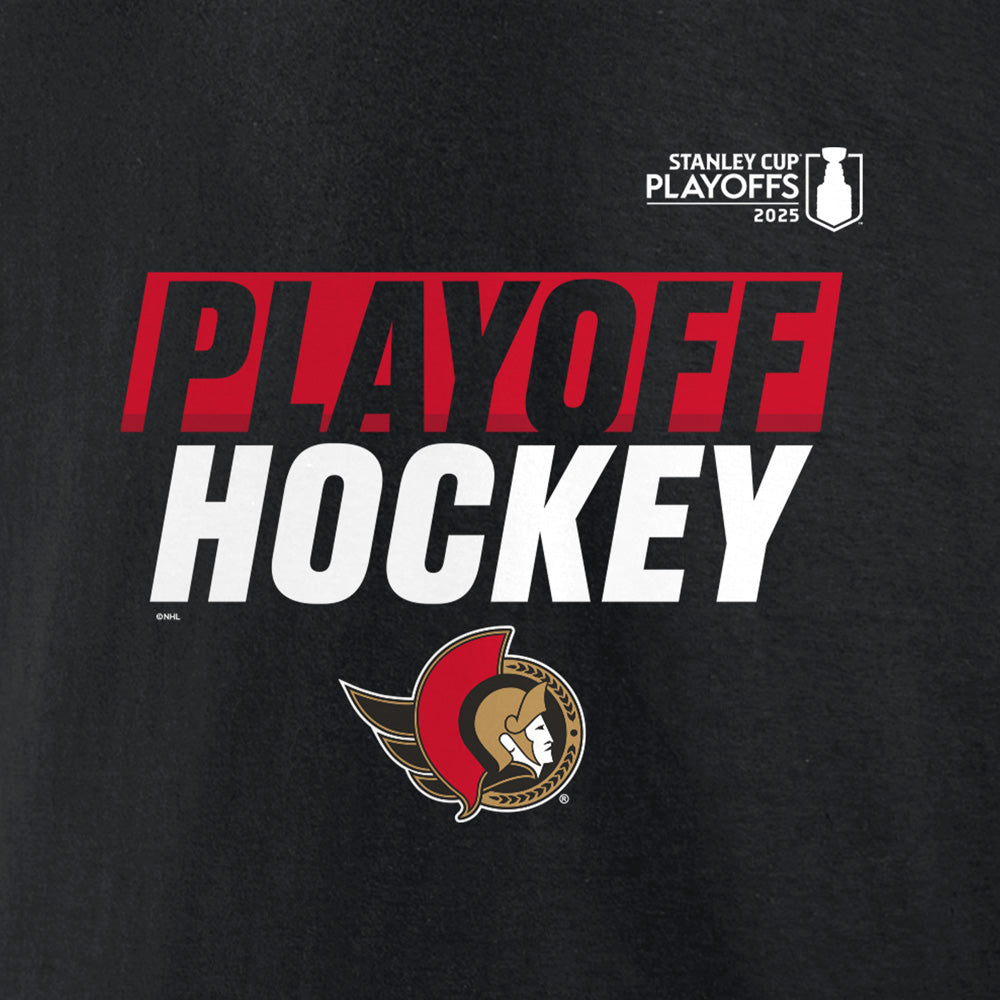 Fanatics Ottawa Senators 2025 Stanley Cup Playoffs Men's Black T Shirt