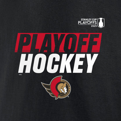 Fanatics Ottawa Senators 2025 Stanley Cup Playoffs Men's Black T Shirt