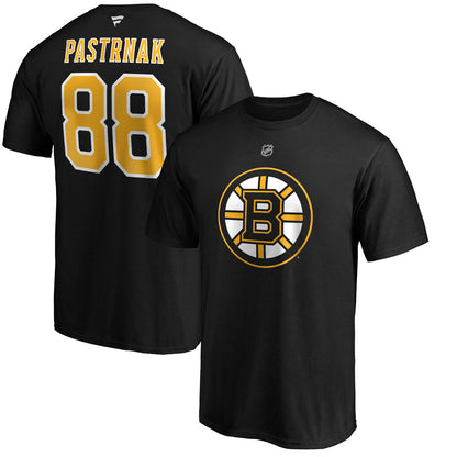 FANATICS BOSTON BRUINS DAVID PASTRNAK NAME AND NUMBER T SHIRT