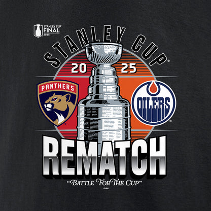 FANATICS 2025 STANLEY CUP FINAL REMATCH ADULT BLACK T SHIRT