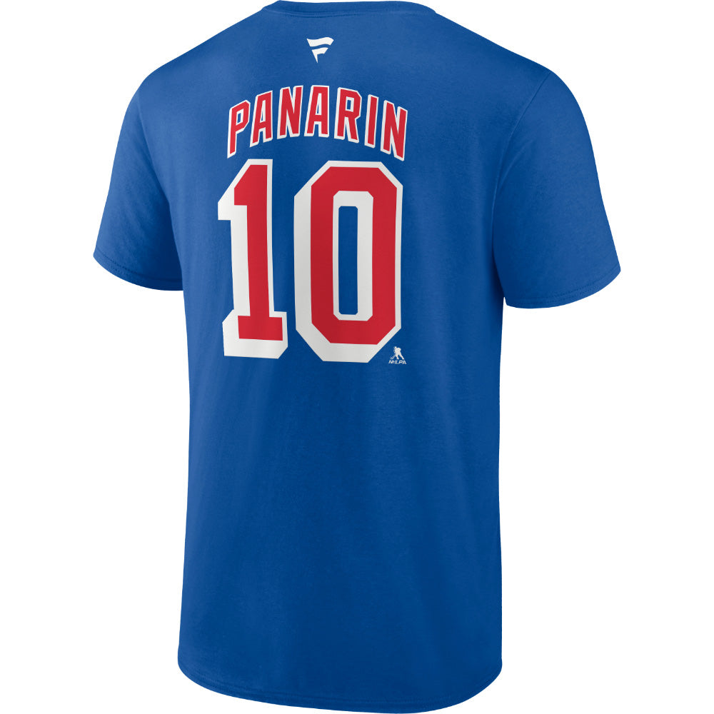 Fanatics New York Rangers Artemi Panarin Name And Number Blue T Shirt