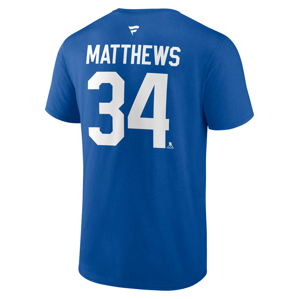 Fanatics Toronto Maple Leafs Auston Matthews Name And Number Men's Blue T Shirt