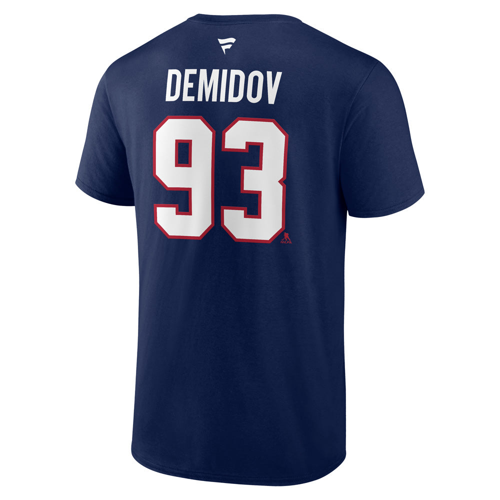 Fanatics Montreal Canadiens Ivan Demidov Name And Number Men's Navy T Shirt