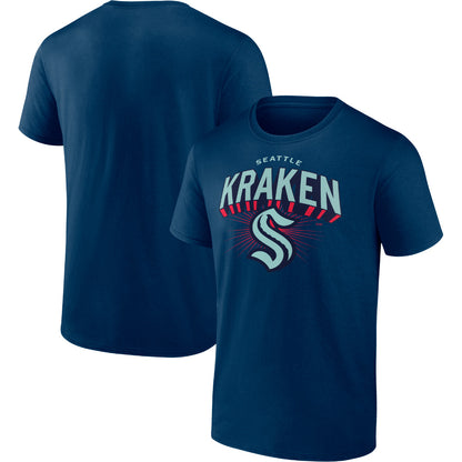 FANATICS SEATTLE KRAKEN PRIMARY LOGO NAVY T SHIRT