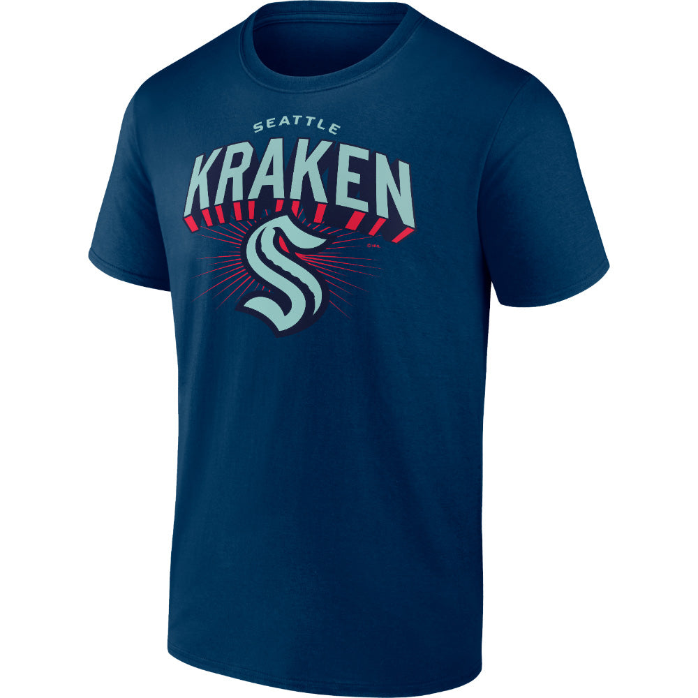 FANATICS SEATTLE KRAKEN PRIMARY LOGO NAVY T SHIRT