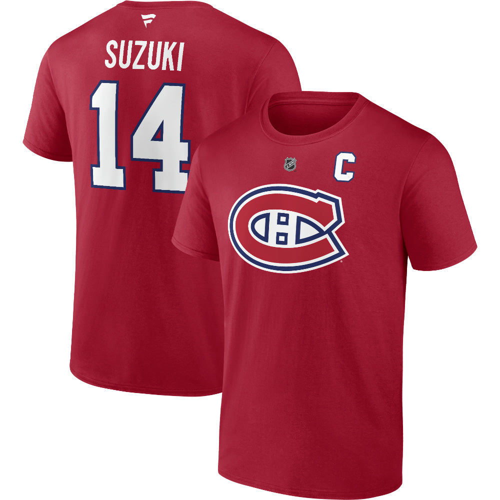 FANATICS MONTREAL CANADIENS NICK SUZUKI NAME AND NUMBER T SHIRT