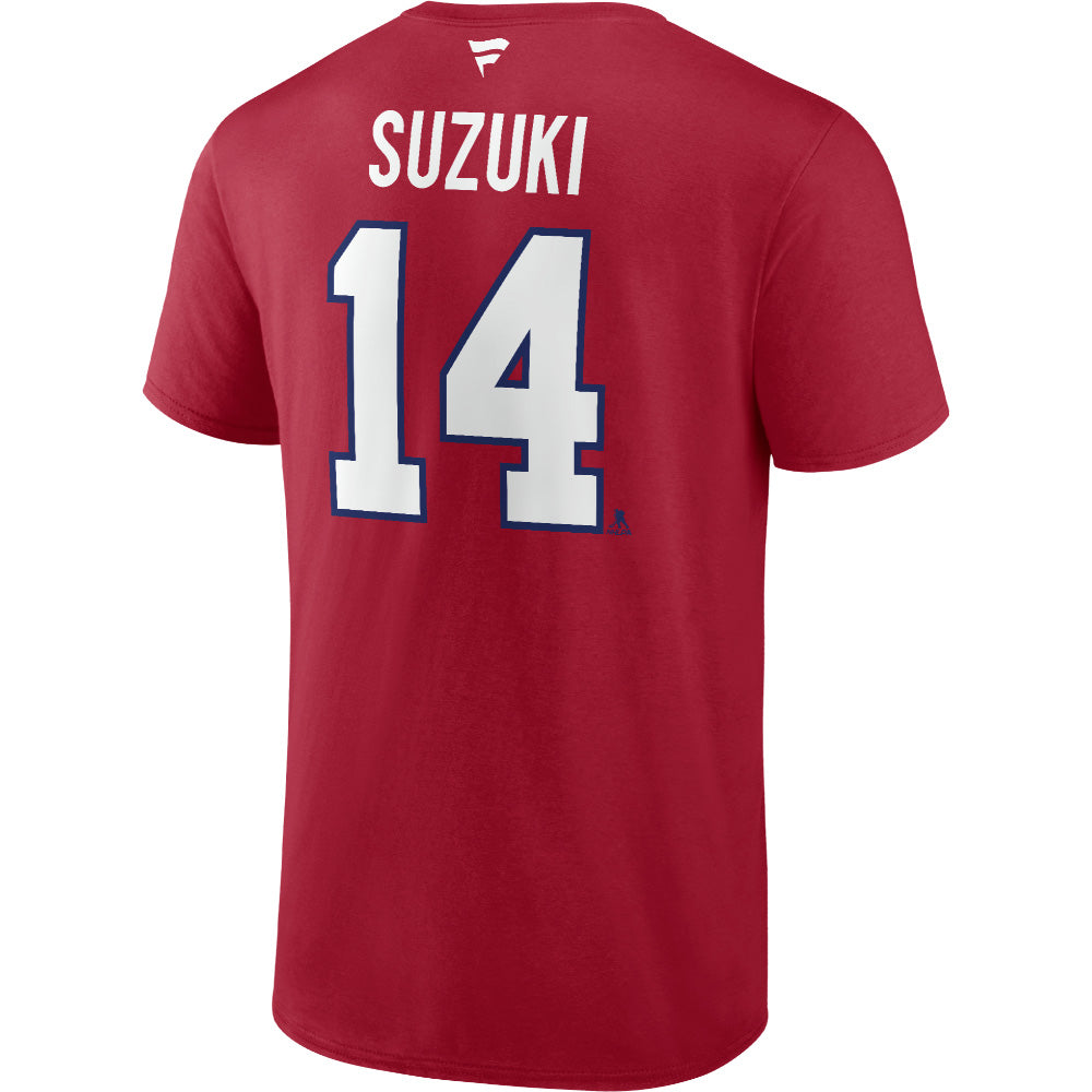 FANATICS MONTREAL CANADIENS NICK SUZUKI NAME AND NUMBER T SHIRT