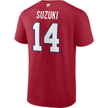FANATICS MONTREAL CANADIENS NICK SUZUKI NAME AND NUMBER T SHIRT