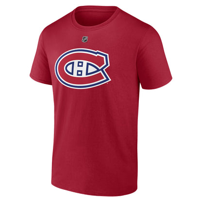 Fanatics Montreal Canadiens Lane Hutson Name And Number Men's Red T Shirt