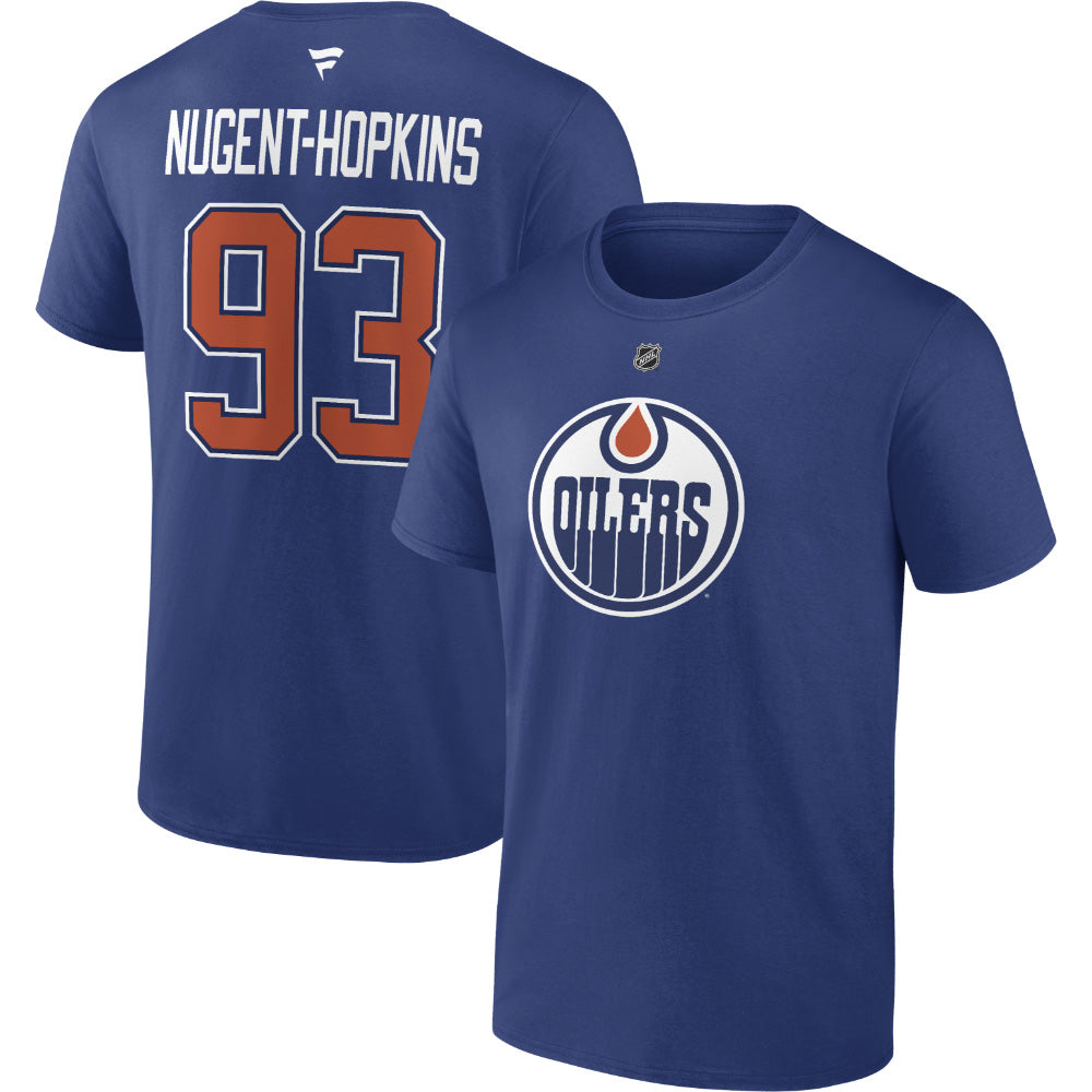 FANATICS EDMONTON OILERS RYAN NUGENT-HOPKINS NAME AND NUMBER T SHIRT