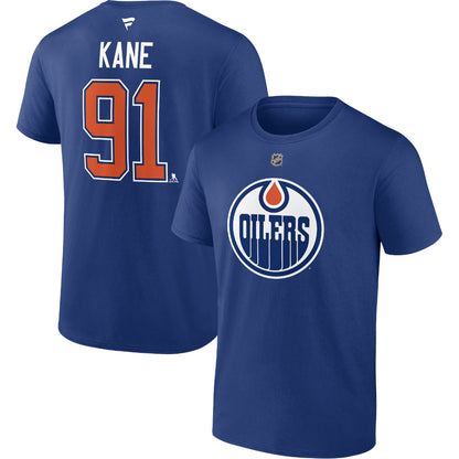 FANATICS EDMONTON OILERS EVANDER KANE NAME AND NUMBER T SHIRT
