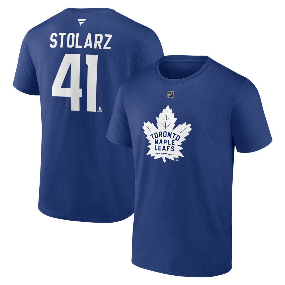 Toronto Maple Leafs Anthony Stolarz Name and Number T-Shirt