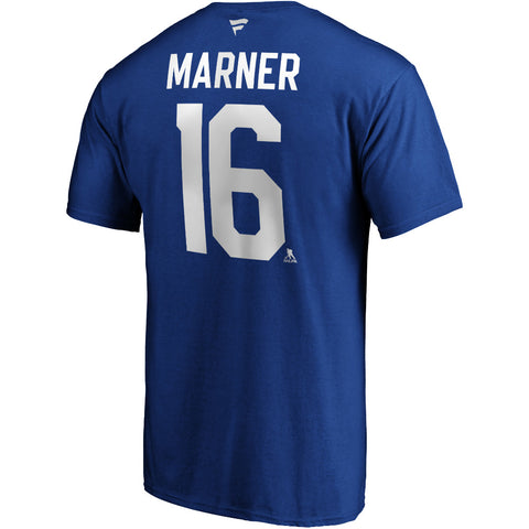 FANATICS TORONTO MAPLE LEAFS MITCH MARNER STACKED NAME AND NUMBER T SHIRT