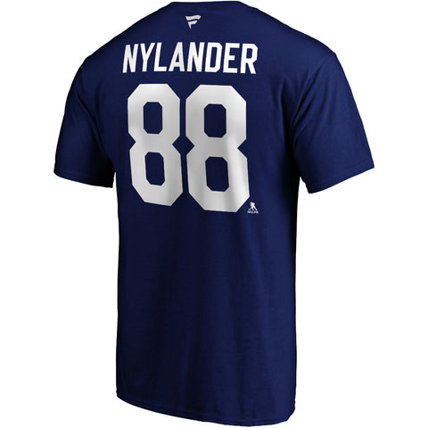 FANATICS TORONTO MAPLE LEAFS WILLIAM NYLANDER STACKED NAME AND NUMBER T SHIRT