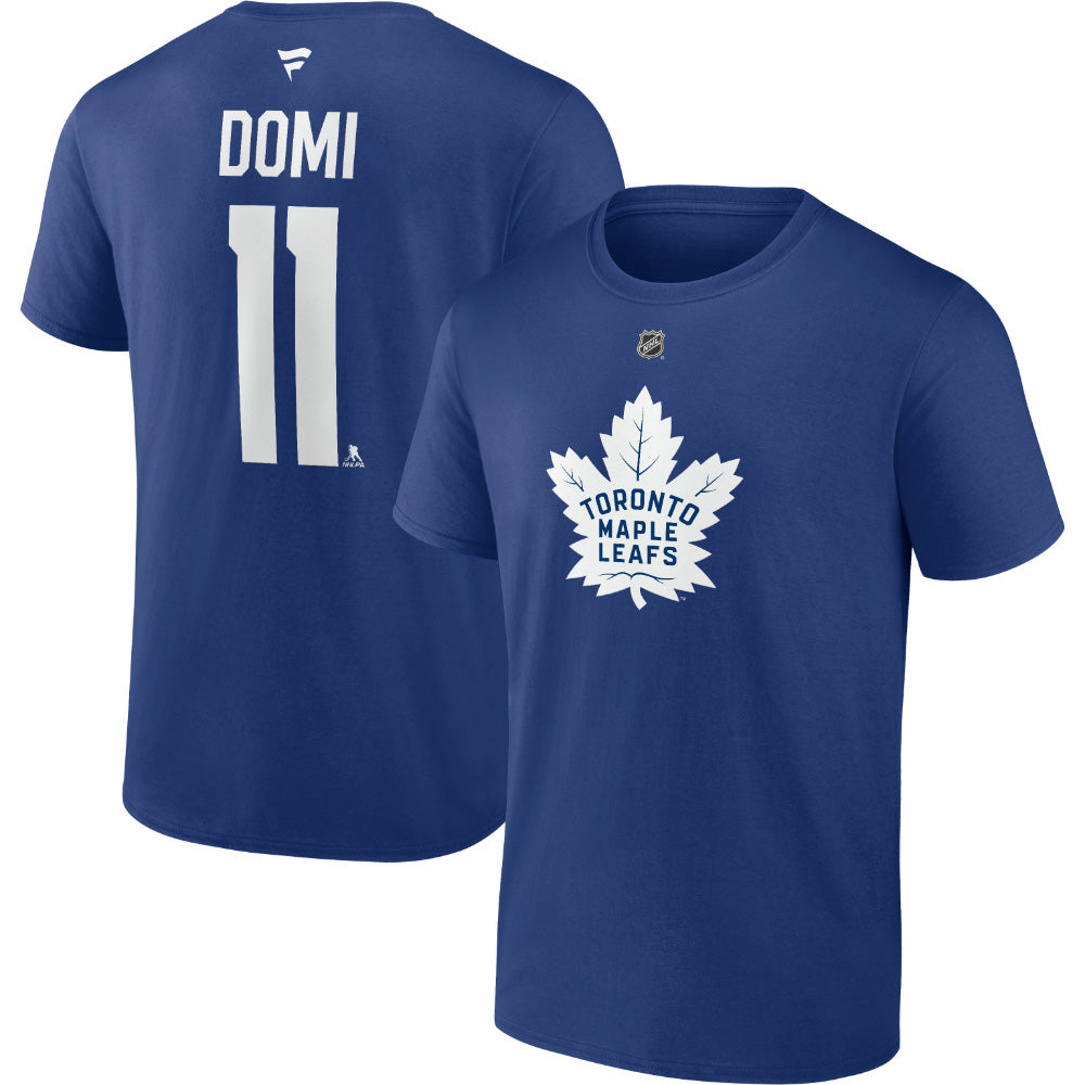 Fanatics Toronto Maple Leafs Max Domi Name And Number Blue T Shirt