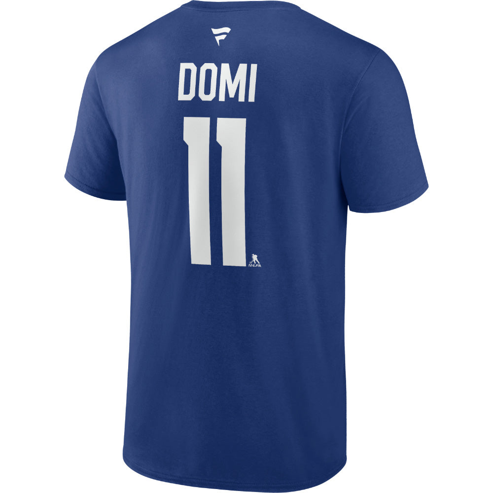 Fanatics Toronto Maple Leafs Max Domi Name And Number Blue T Shirt