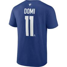 Fanatics Toronto Maple Leafs Max Domi Name And Number Blue T Shirt