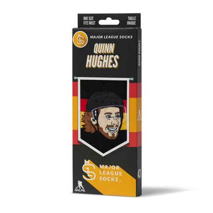 MAJOR LEAGUE SOCKS VANCOUVER CANUCKS QUINN HUGHES SOCKS