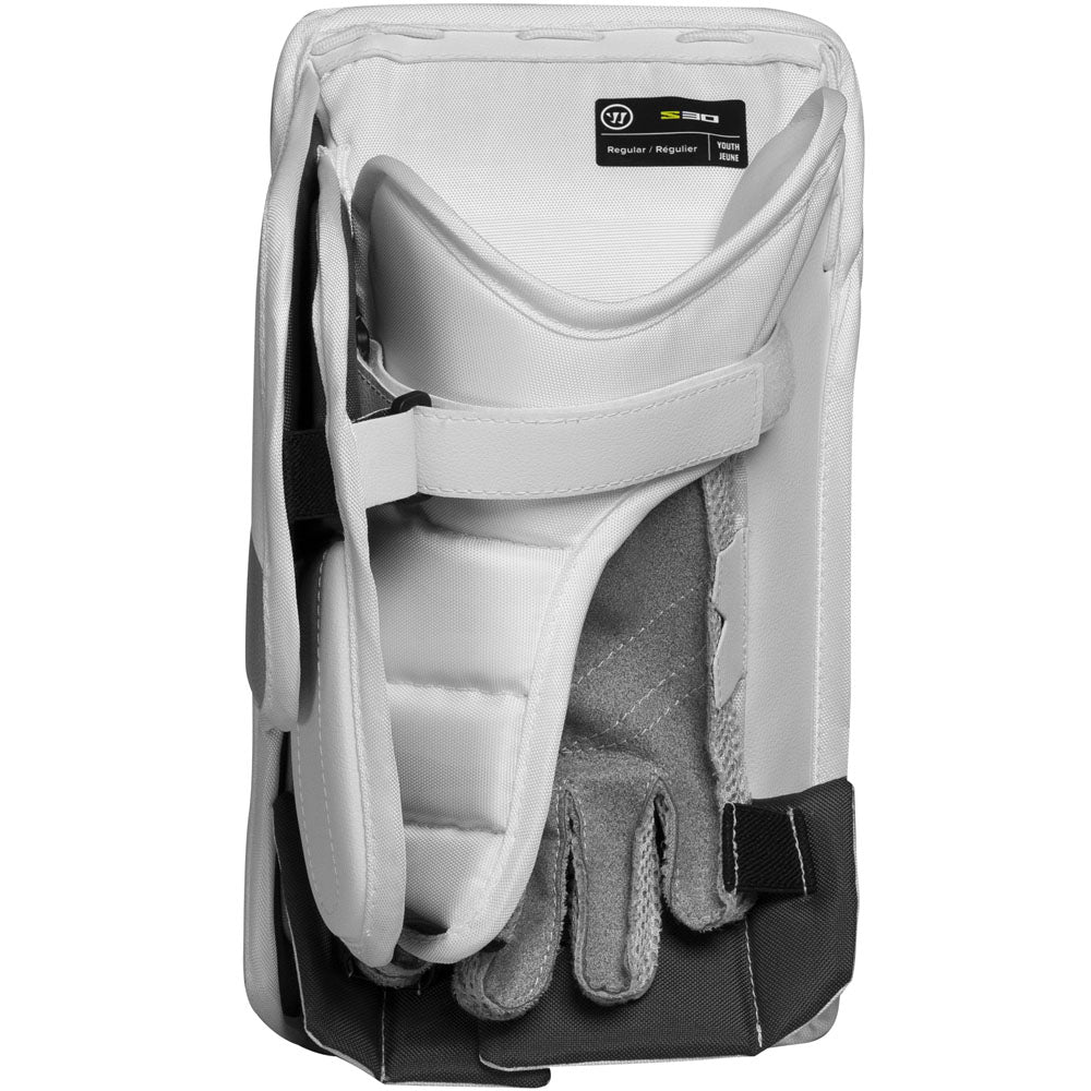 Warrior Alpha Surge S30 Youth Full Right White Goalie Blocker