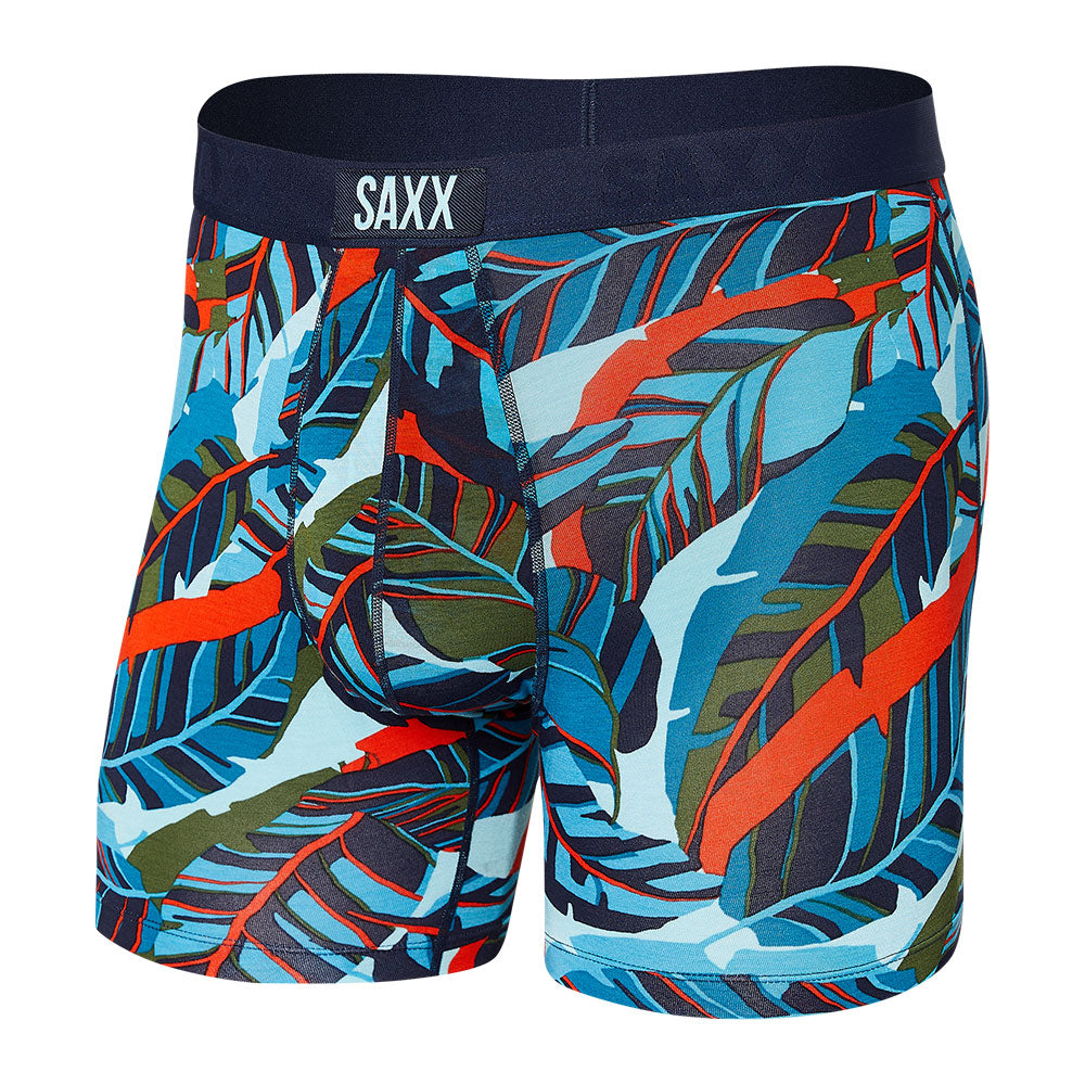 SAXX VIBE BLUE JUNGLE BOXERS