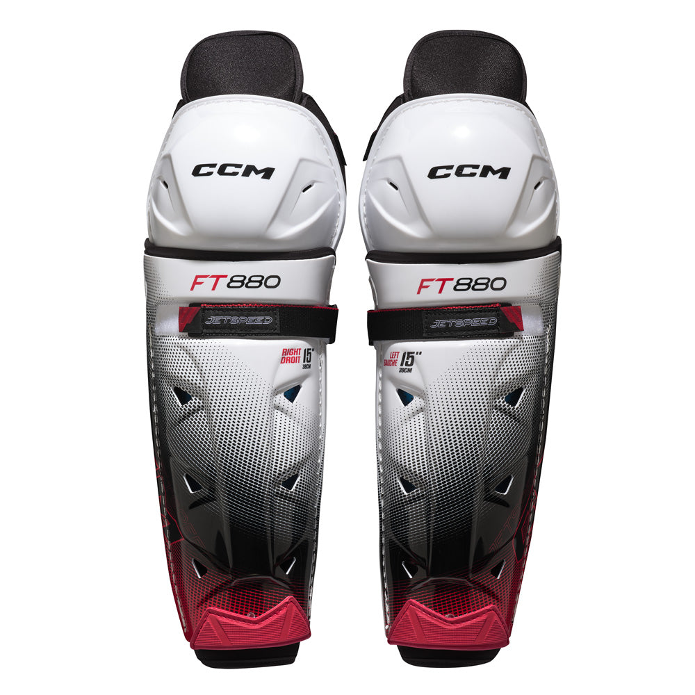 CCM JETSPEED FT880 JUNIOR HOCKEY SHIN PADS