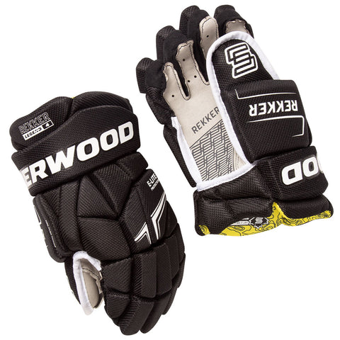 Sherwood Rekker Legend Pro - NHL Pro Stock Glove - Nashville Predators  (Navy/Yellow)