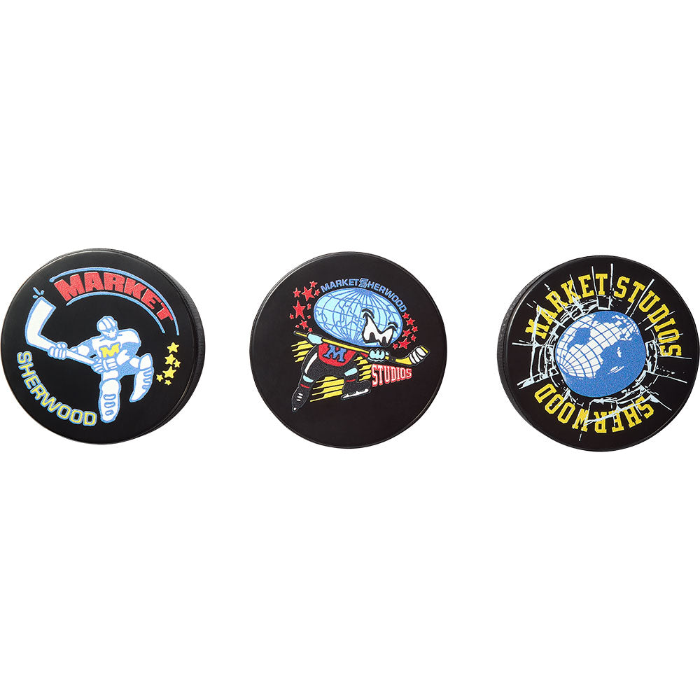 SHERWOOD X MARKET PEAK PERFORMANCE HOCKEY PUCKS - 3 PACK