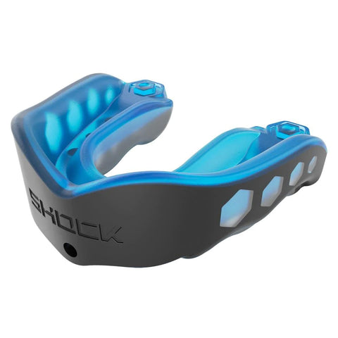 SHOCK DOCTOR GEL MAX CONVERTIBLE YOUTH BLUE/BLACK MOUTHGUARD