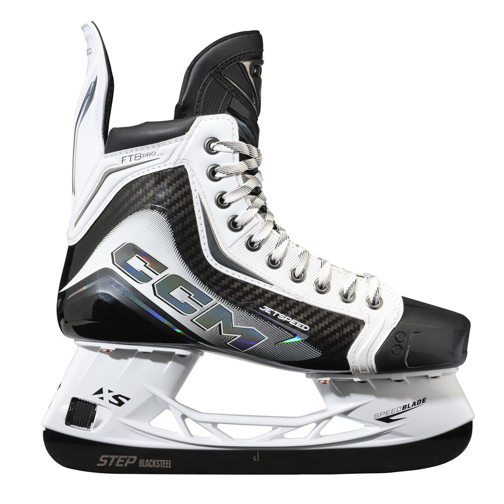 CCM Jetspeed FT8 Pro White Senior Hockey Skates