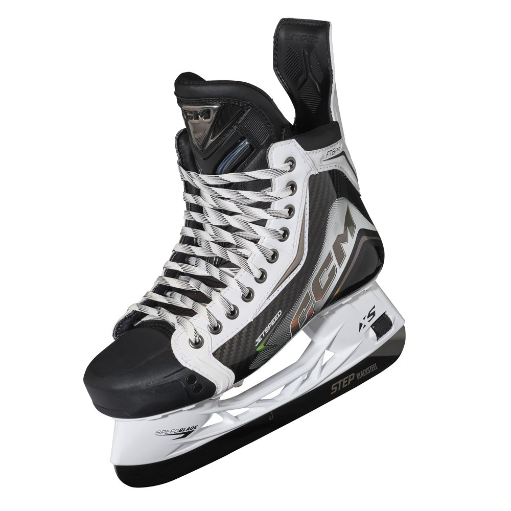 CCM Jetspeed FT8 Pro White Senior Hockey Skates